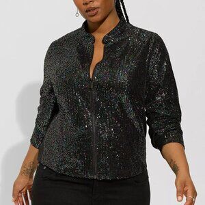 Torrid Sequin Moto Jacket